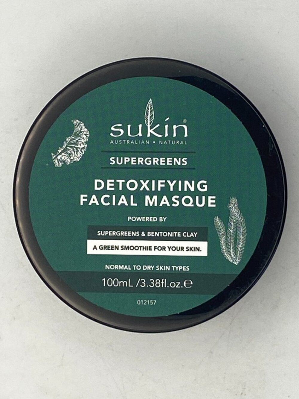 NEW Sukin Supergreens Detoxifying Facial Masque - 100 mL / 3.38 fl oz